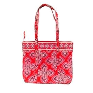 Vera Bradley Franklin Scarlett Tote - Retired Pattern, Spacious, Functional
